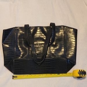 NEIMAN MARCUS Faux Croc Style Tote NWOT